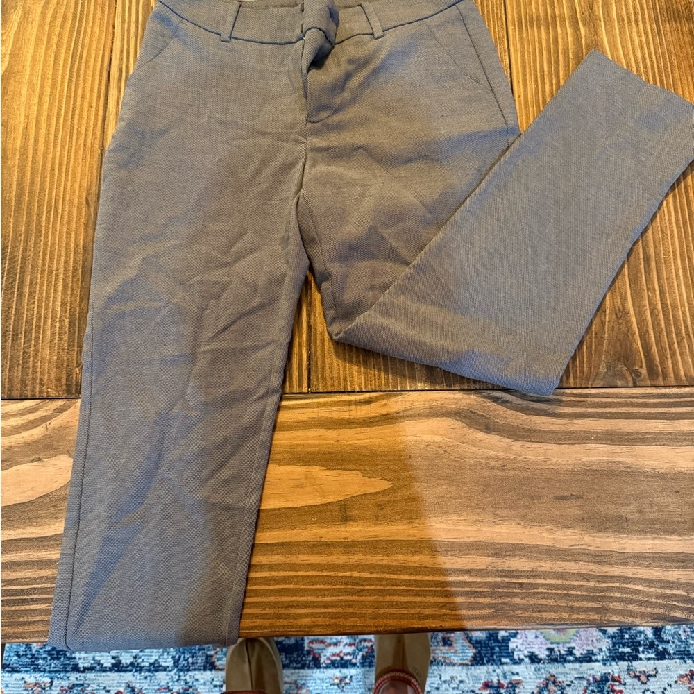 Gray Slim Fit Trousers